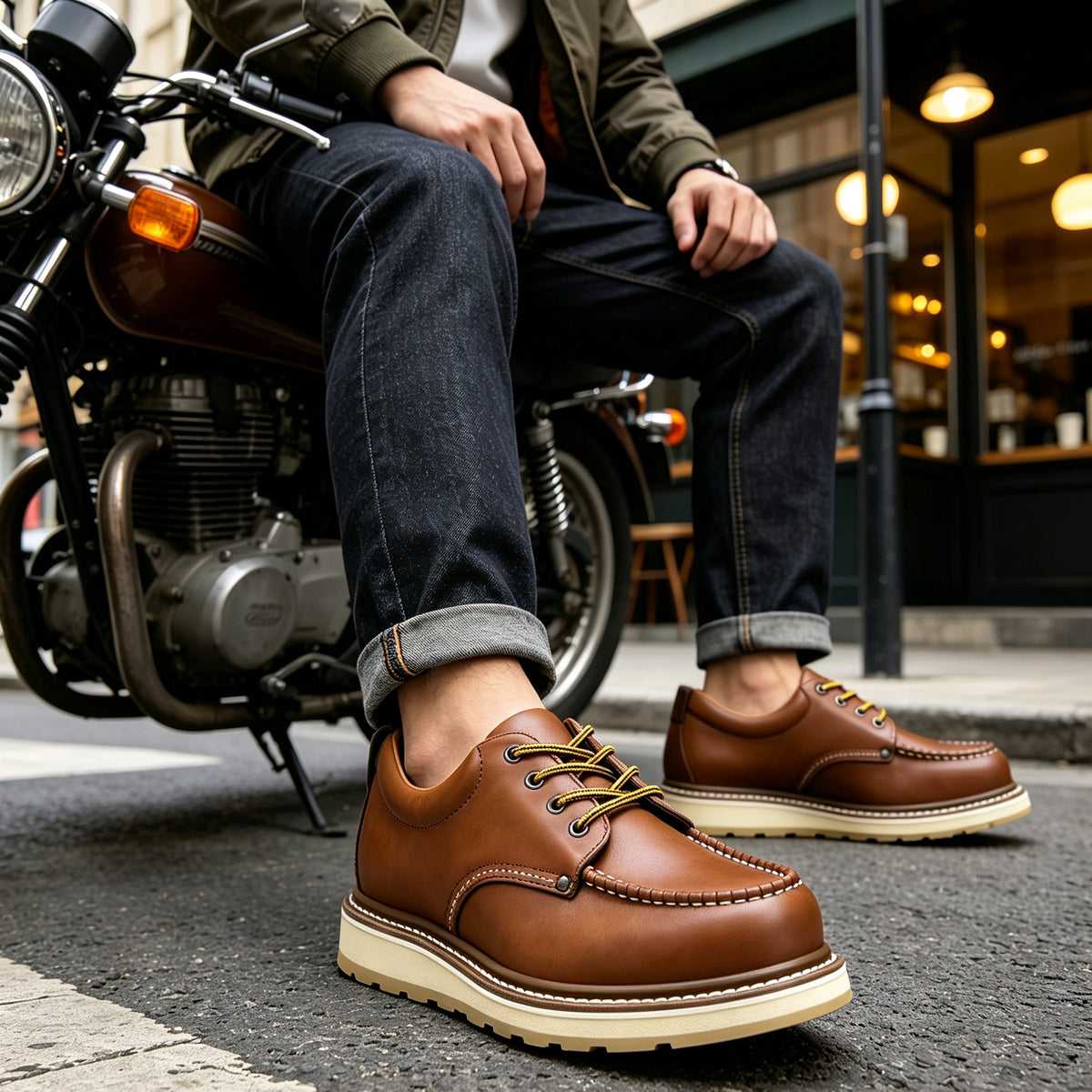 HANDMEN Soft and Moc Toe Work Shoe - H82994