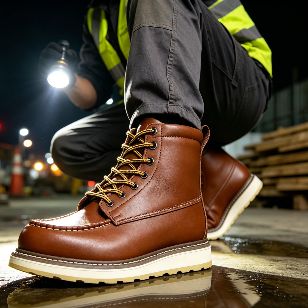 HANDMEN Steel Toe SURETRACK 6" Work Boot - H84992