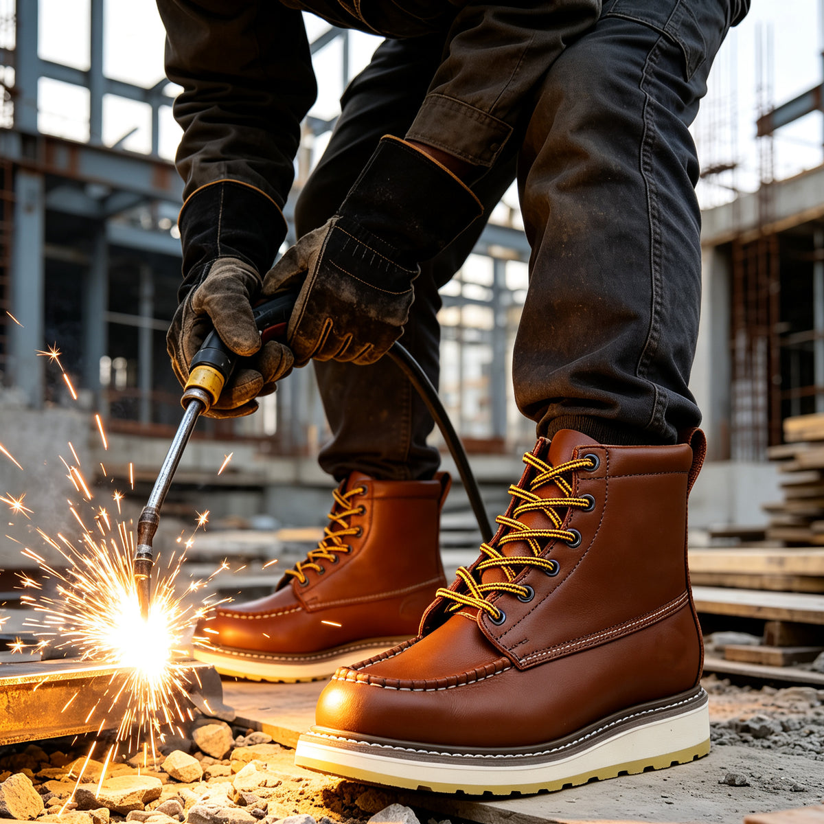 HANDMEN Steel Toe SURETRACK 6" Work Boot - H84992