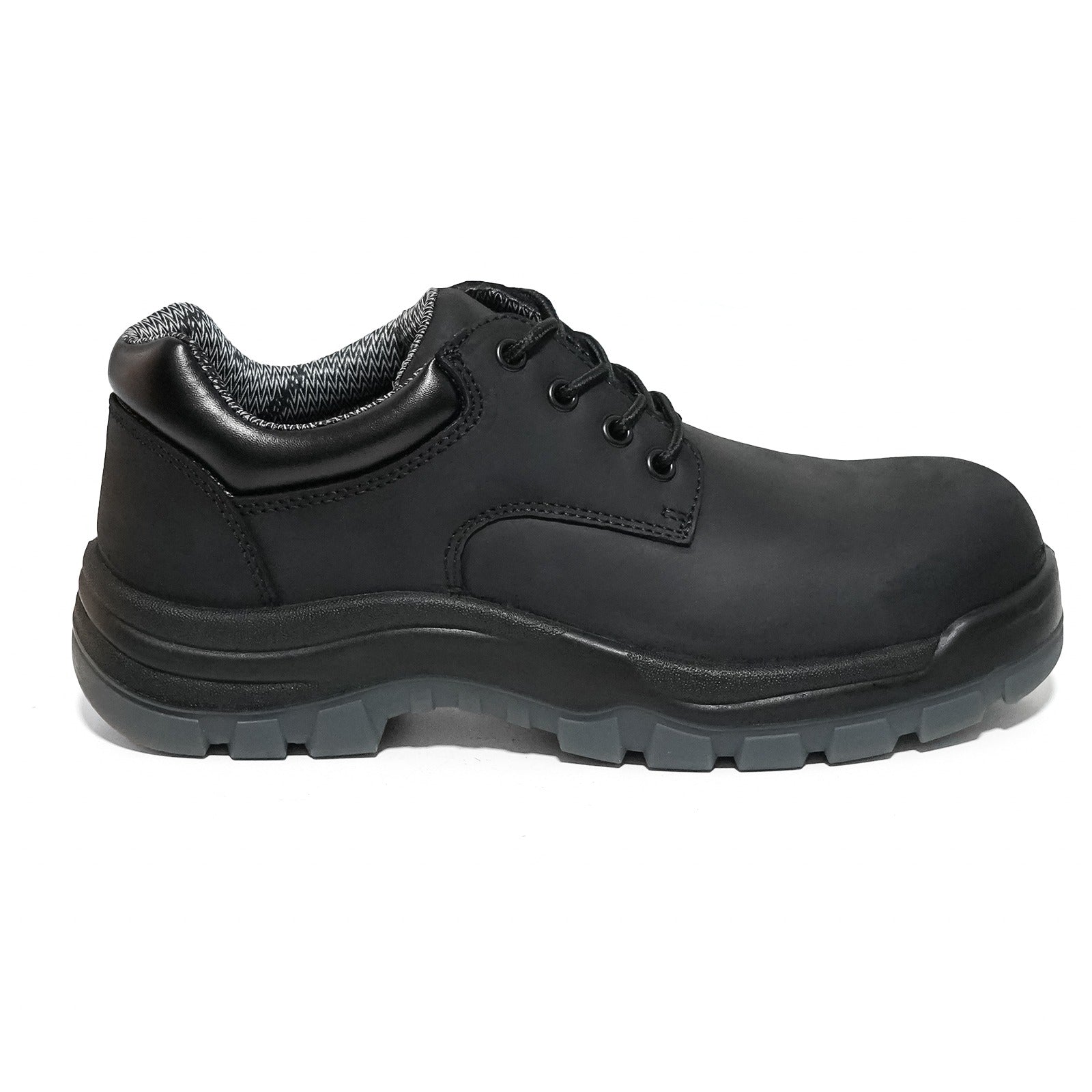 HANDMEN 61N01BK-EE black low cut composite toe work shoe side view