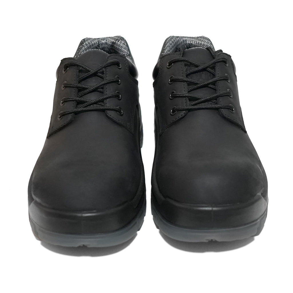 HANDMEN 61N01BK-EE black composite toe work shoe front pair view
