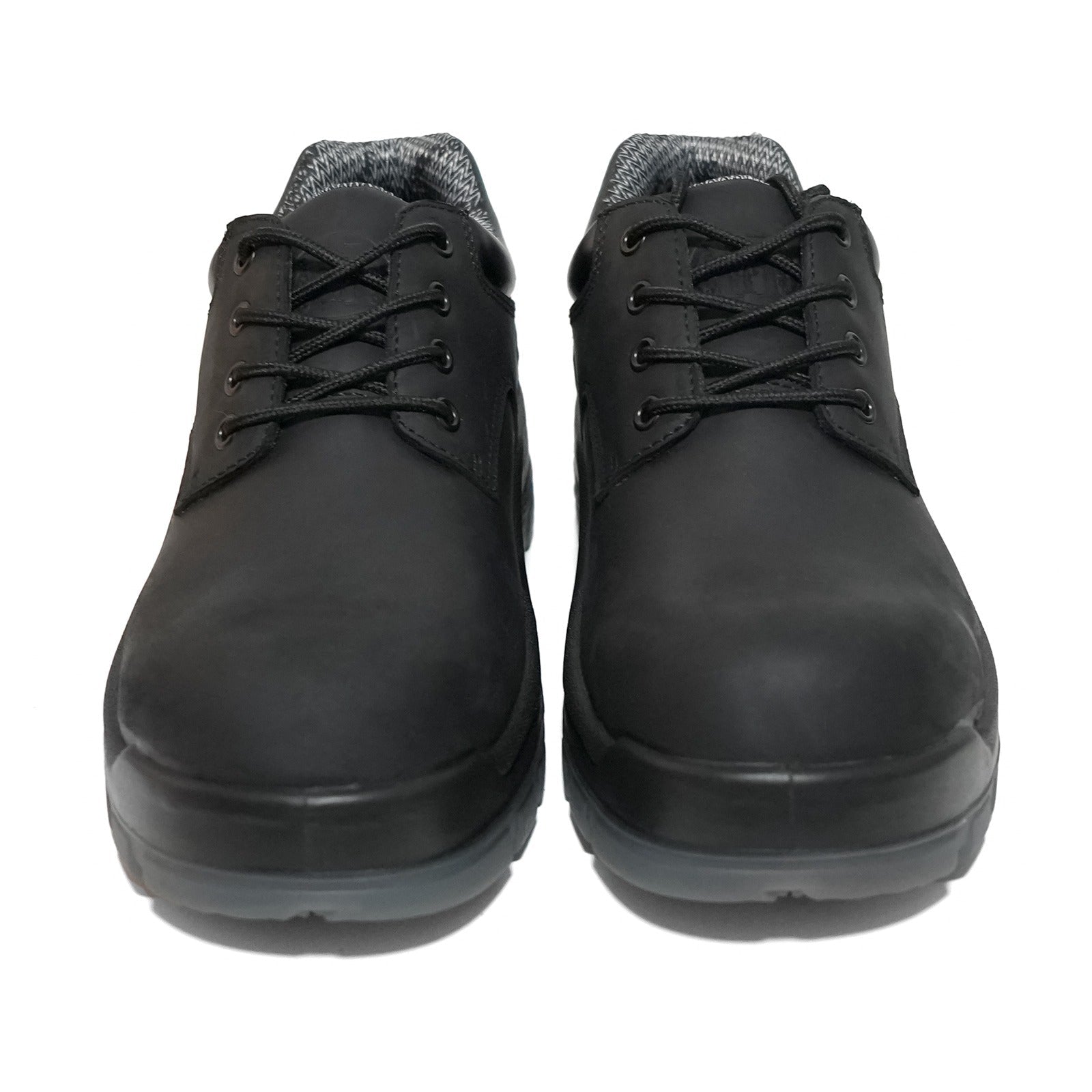HANDMEN 61N01BK-EE black composite toe work shoe front pair view