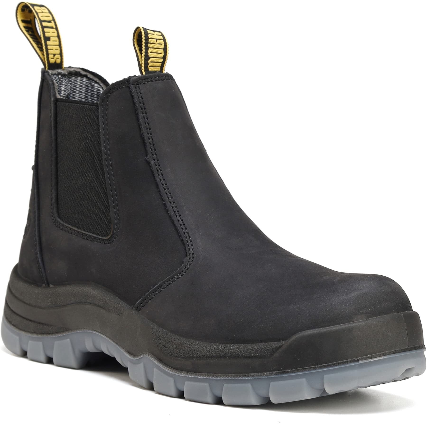 HANDMEN 80N04 black soft toe slip-on work boot product view