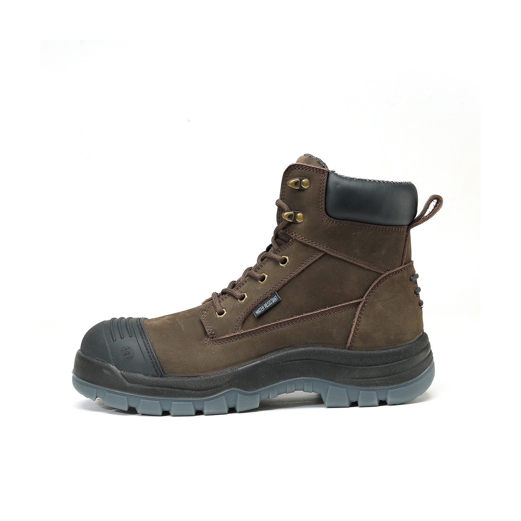 HANDMEN 81N02 brown fiberglass composite toe lace-up work boot image 1