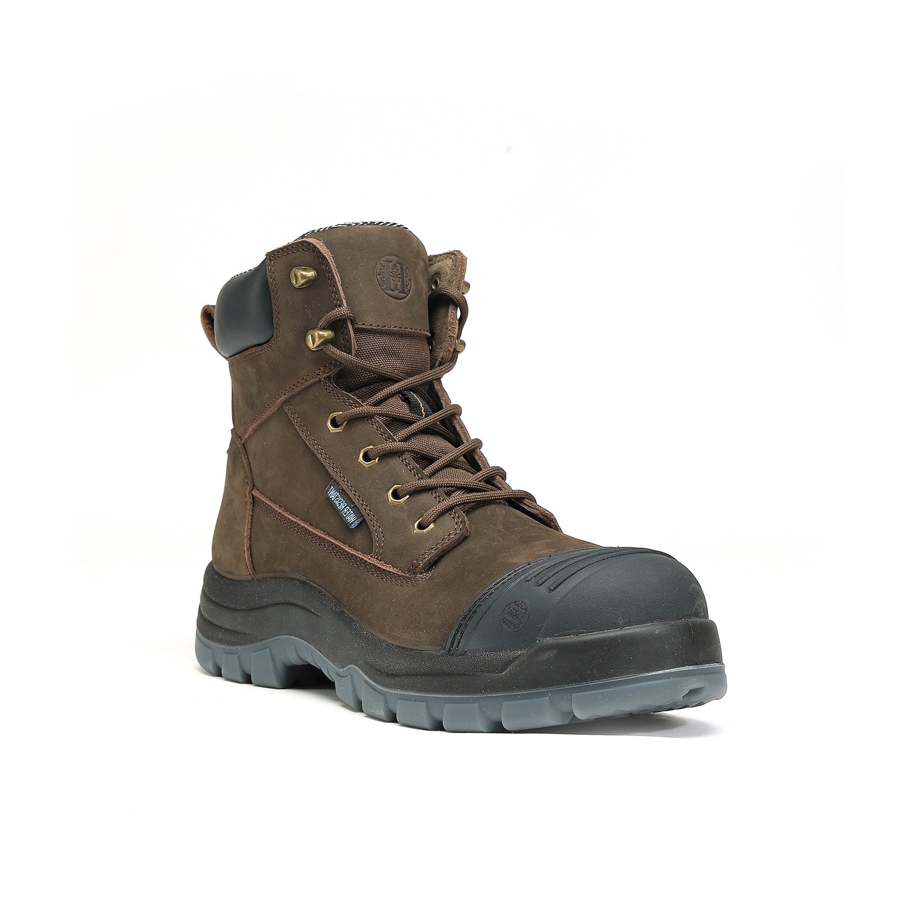 HANDMEN 81N02 brown fiberglass composite toe lace-up work boot image 6