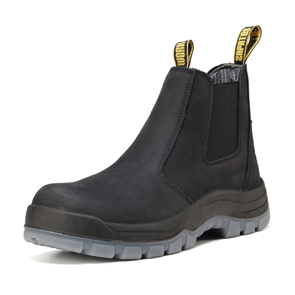 HANDMEN 81N04 black fiberglass composite toe slip-on work boot image 1