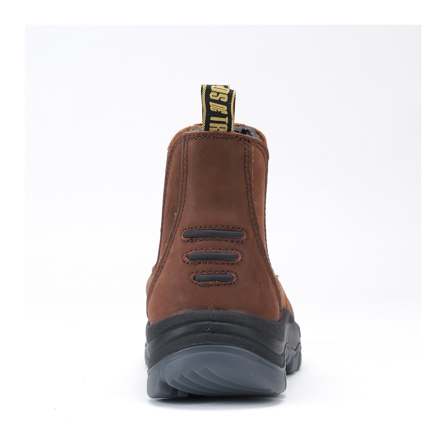 HANDMEN CRZ802 soft toe Chelsea work boot rear view