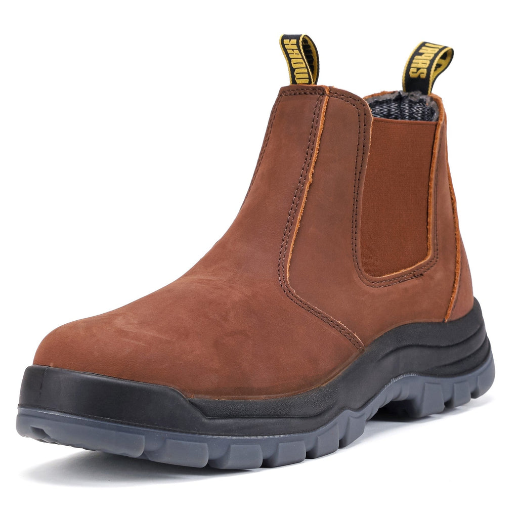 HANDMEN CRZ fiberglass composite toe Chelsea work boot side view - CRZ822