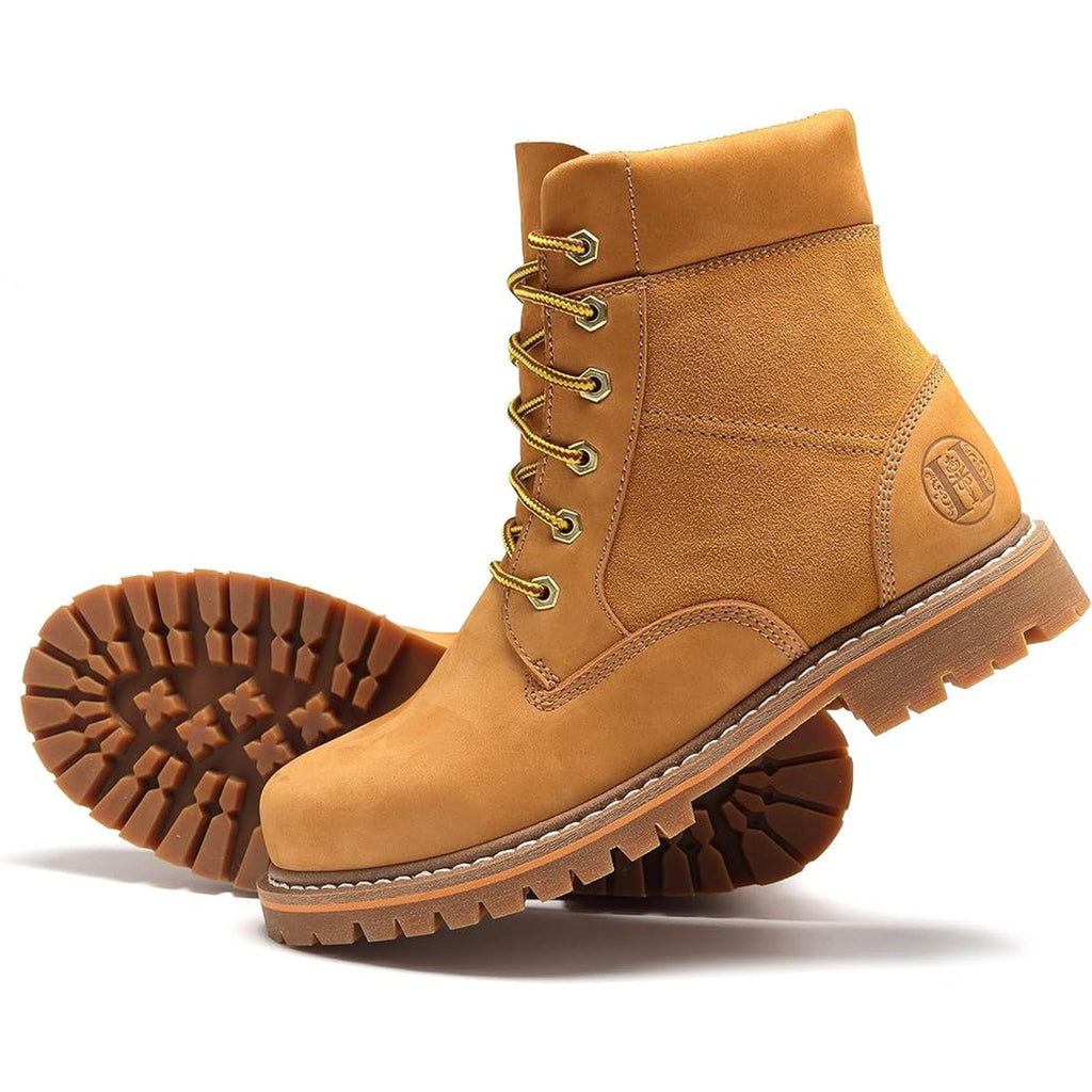 HANDMEN H84102 wheat work boot outsole angle
