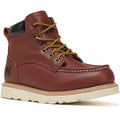 HANDMEN HVB303 brown soft toe moc toe wedge work boot image 2