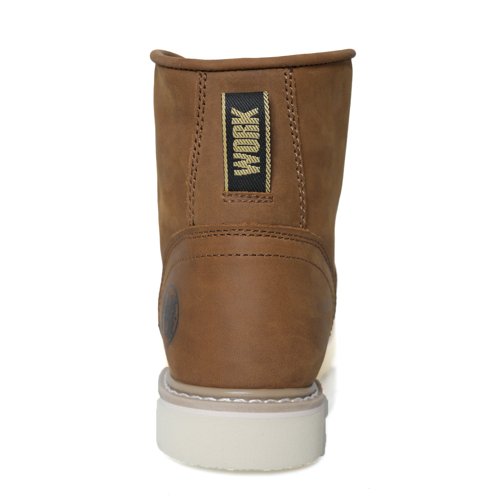 HANDMEN HVB805 brown soft toe plain toe wedge work boot image 8