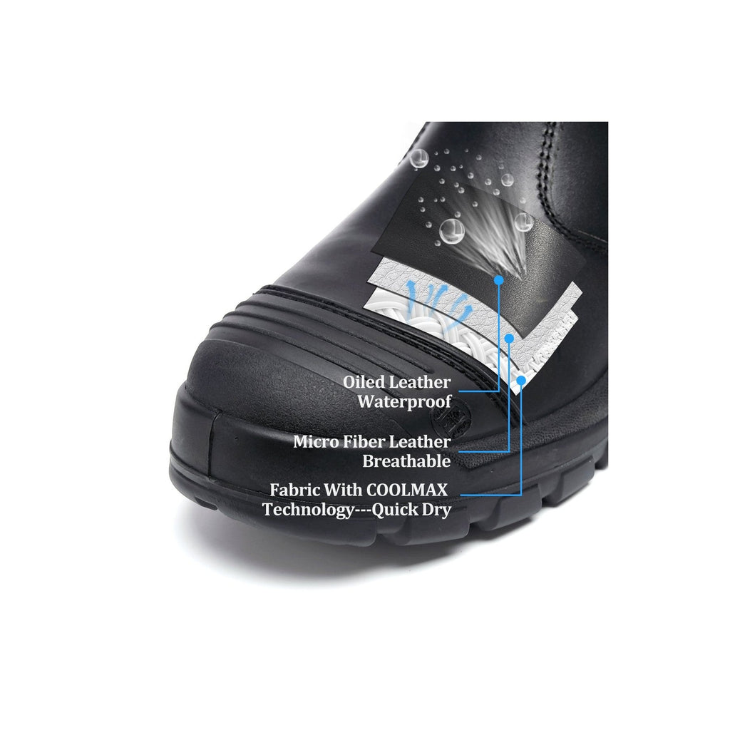 HANDMEN LV822 waterproof leather upper detail